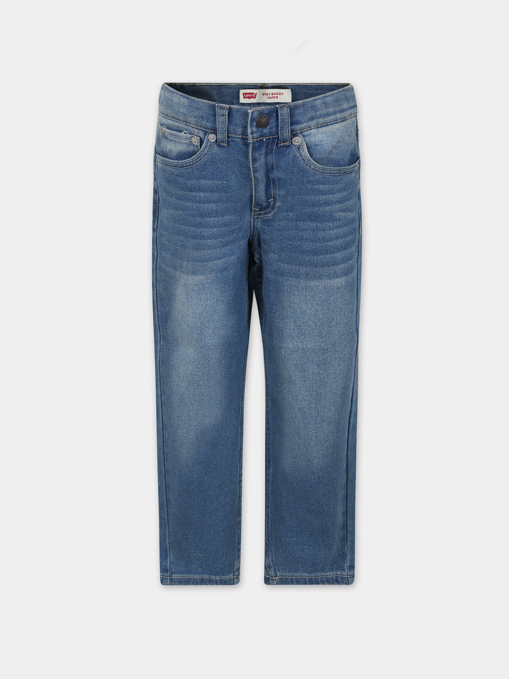 Jeans baggy celeste per bambino